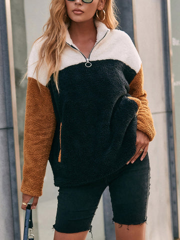 Ivy Lane-Color Block Sweatshirt
