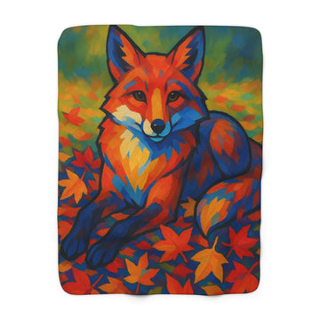 Autumn Fox Sherpa Blanket
