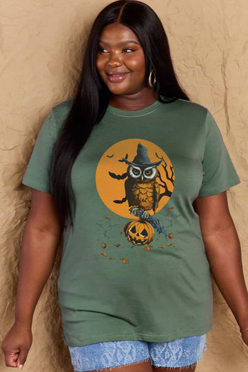 Simply Love-Halloween Owl Tee