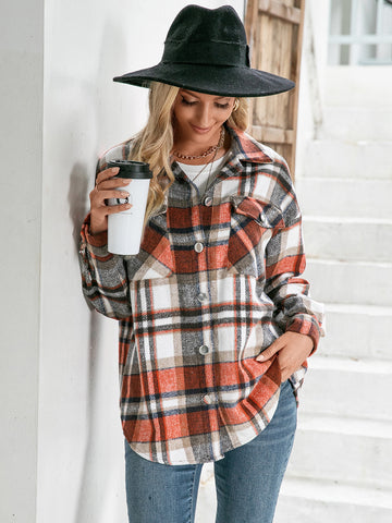 Ivy Lane-Meet You Outside Plaid Shacket