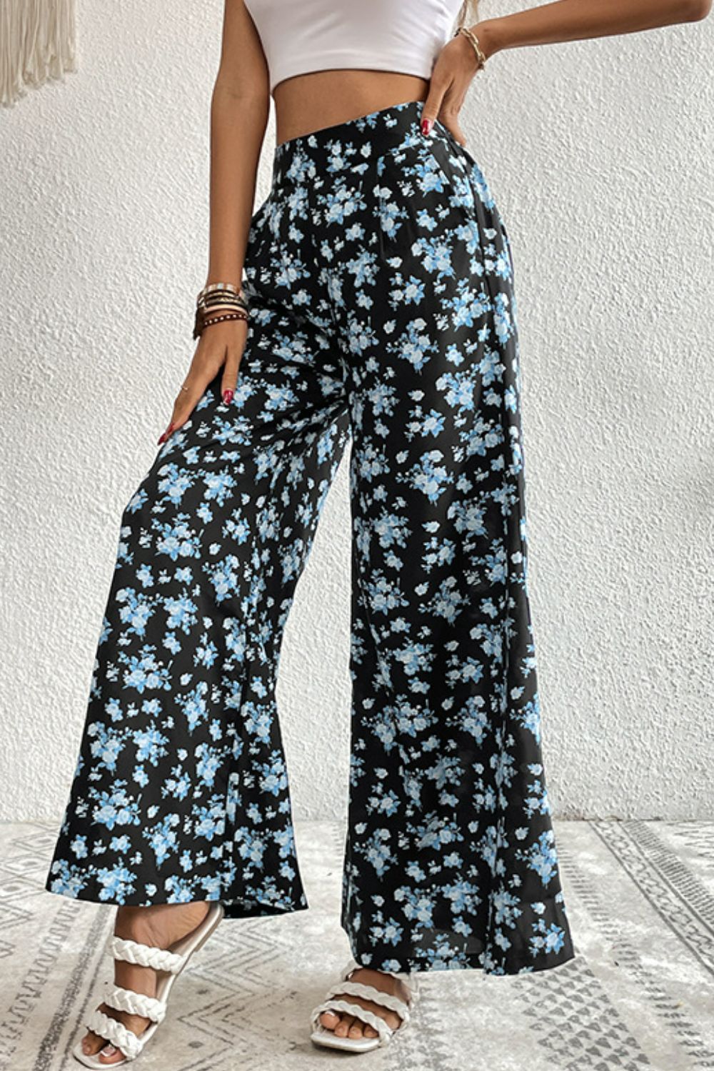 Perfee-Floral Culottes
