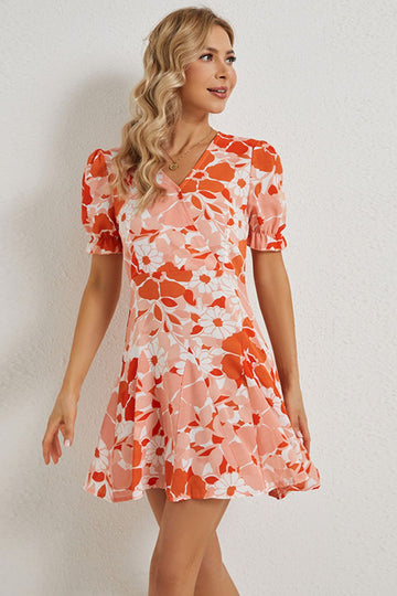 Joyful Flounce Sleeve Dress