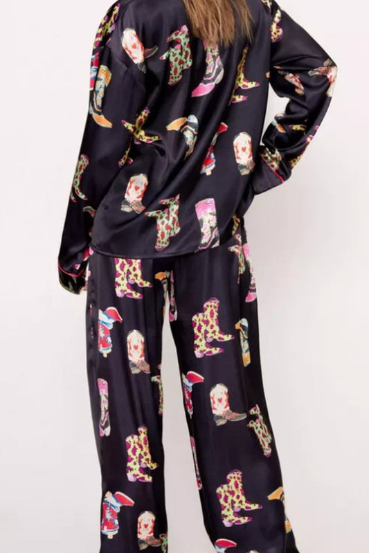 Line Dance Long Pajama Set