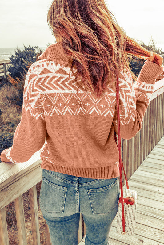 High Mountains Quarter Zip Sweater