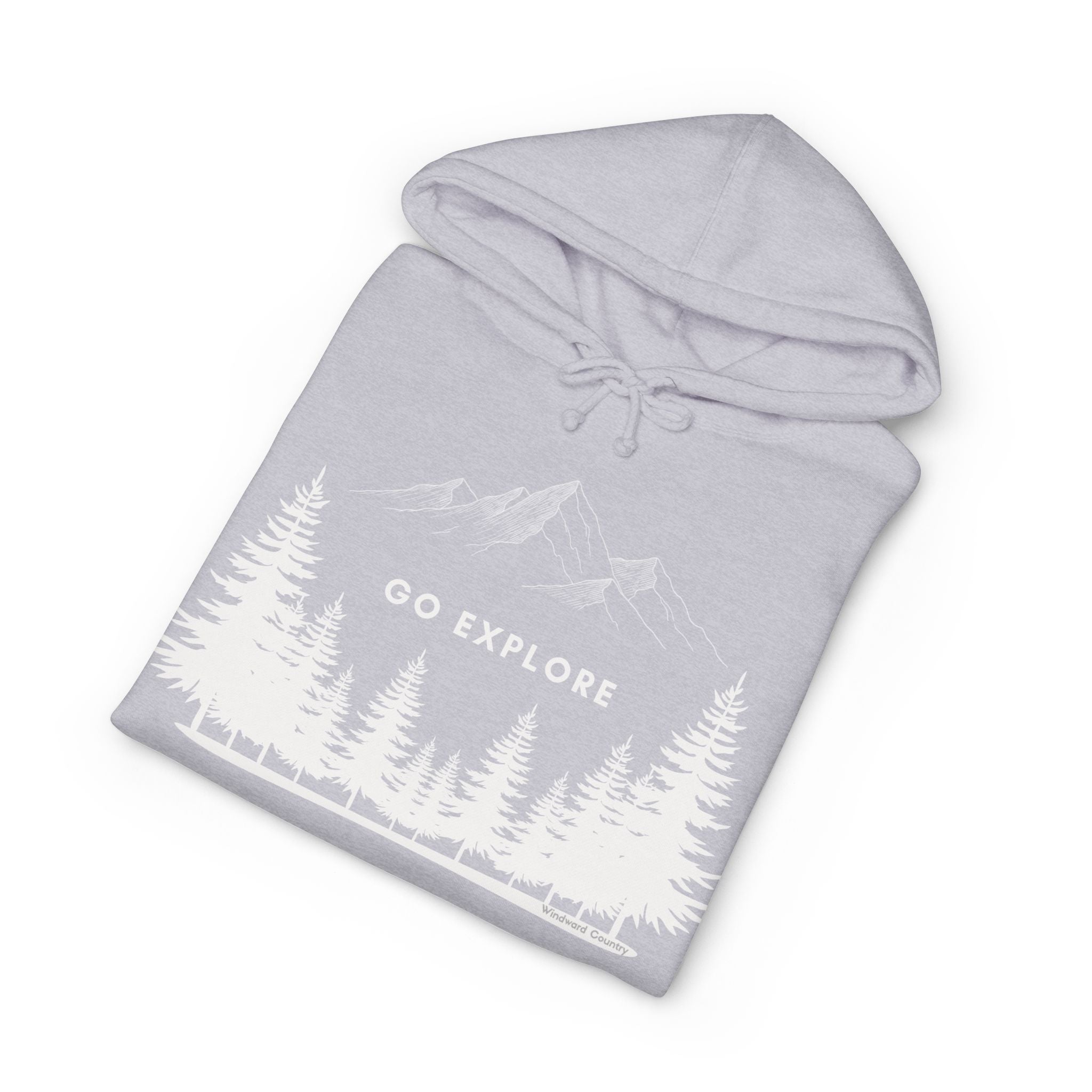 Go Explore Hoodie — Outdoor Mountain Forest Graphic Sweatshirt