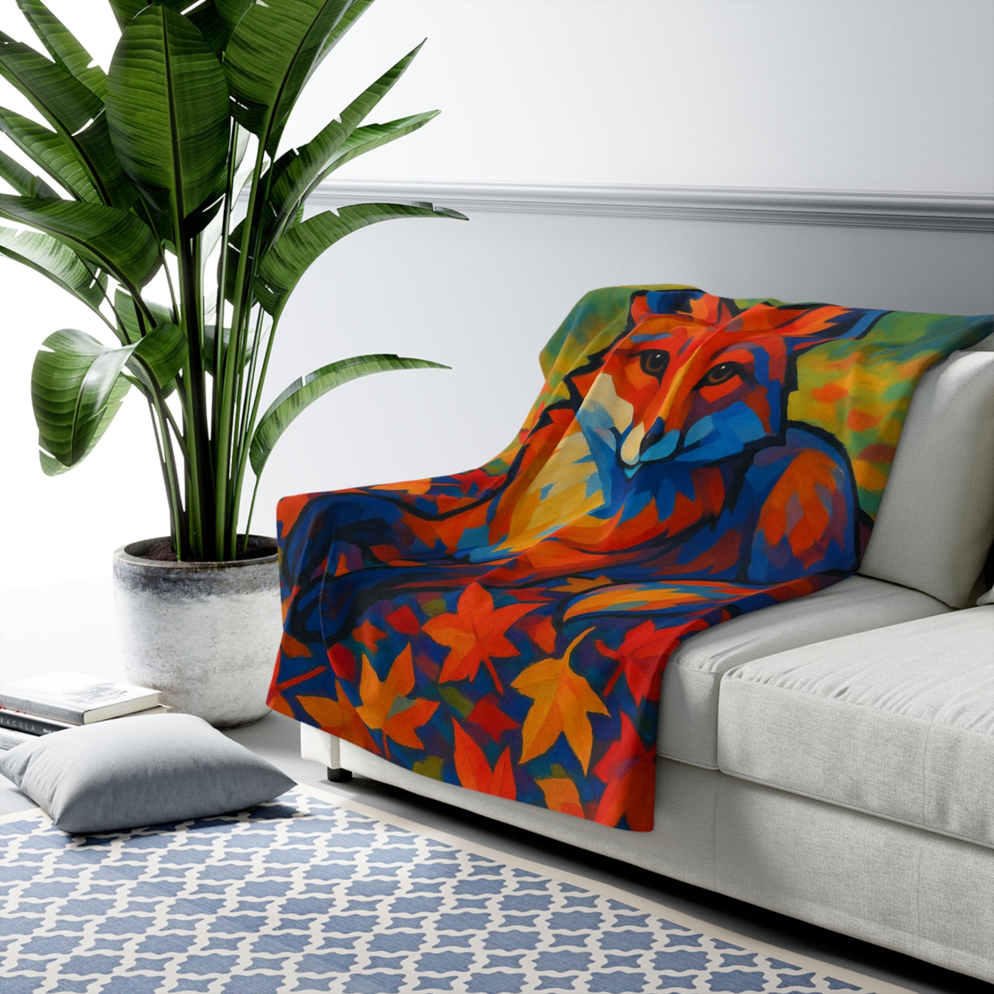 Autumn Fox Sherpa Blanket