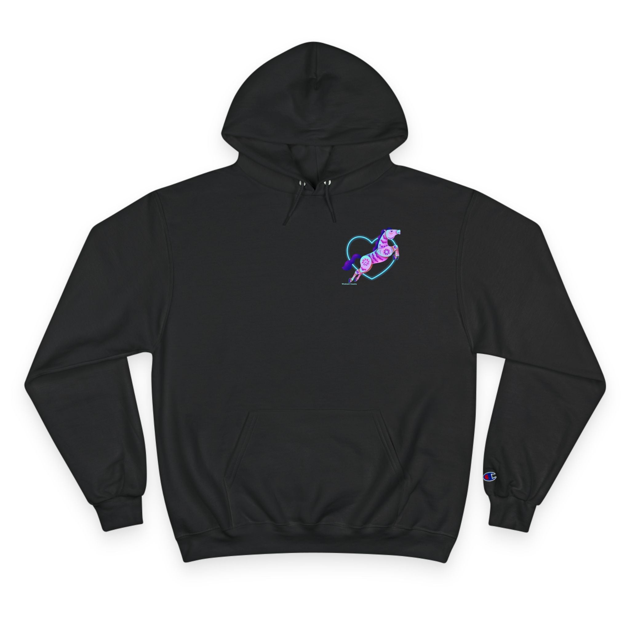 Neon Leaping Love Hoodie