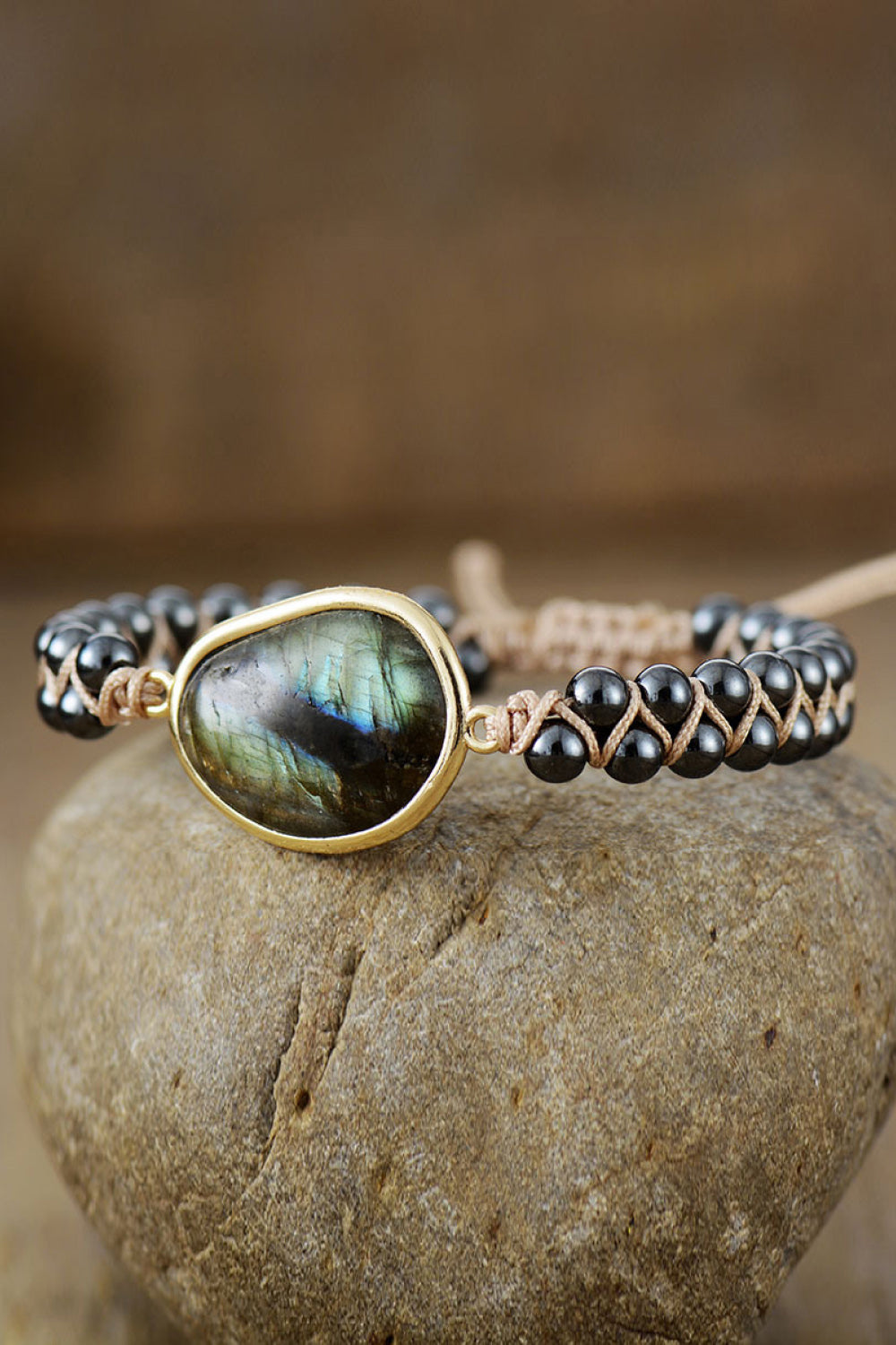 Natural Stone Black Bracelet