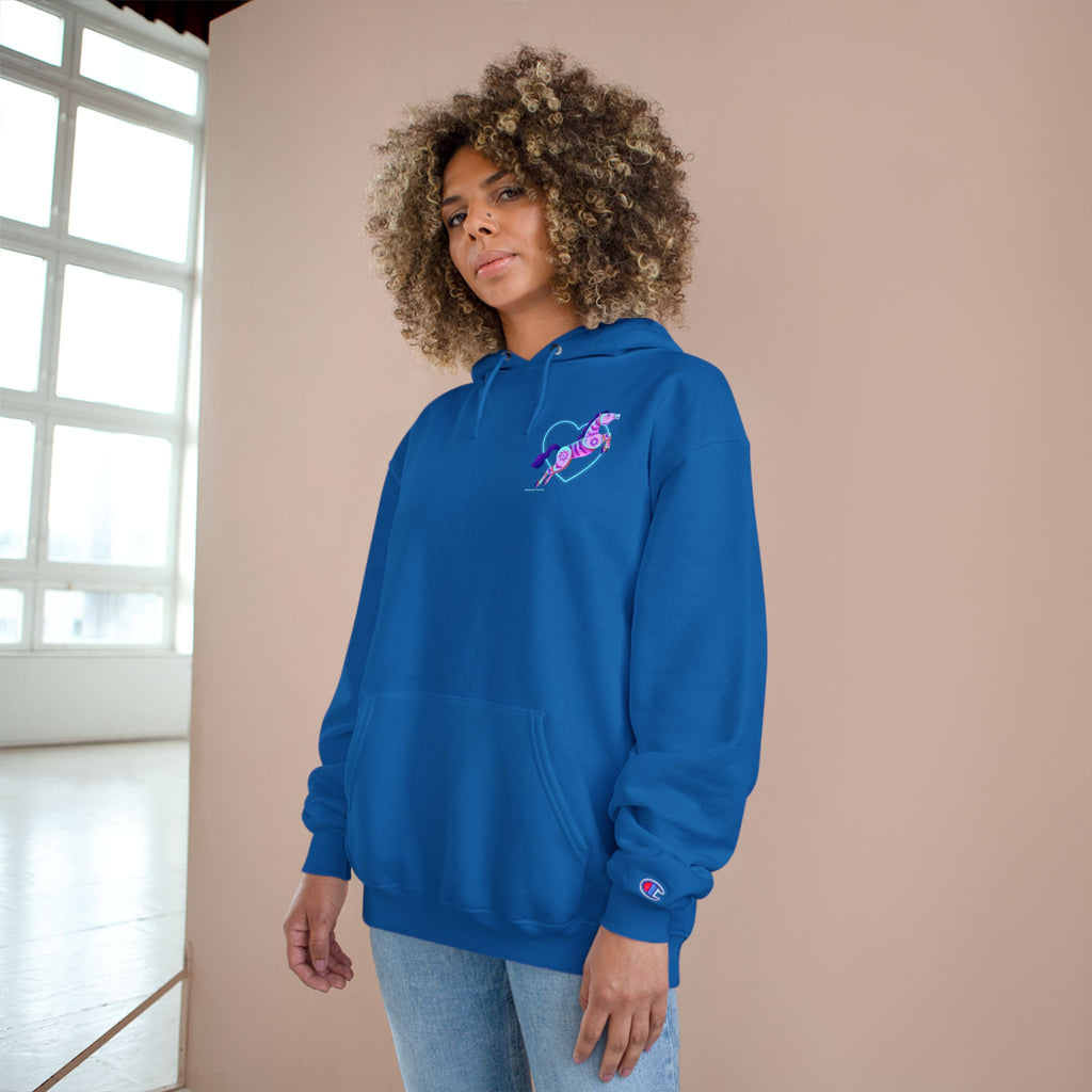 Neon Leaping Love Hoodie