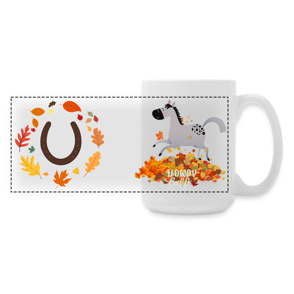 Howdy Fall Mug 15 oz - white