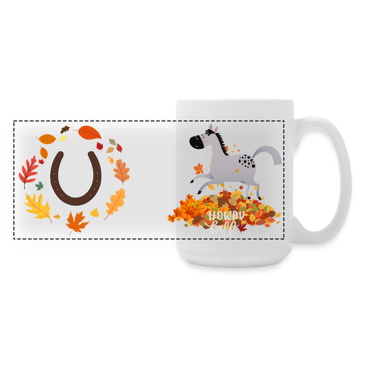 Howdy Fall Mug 15 oz - white