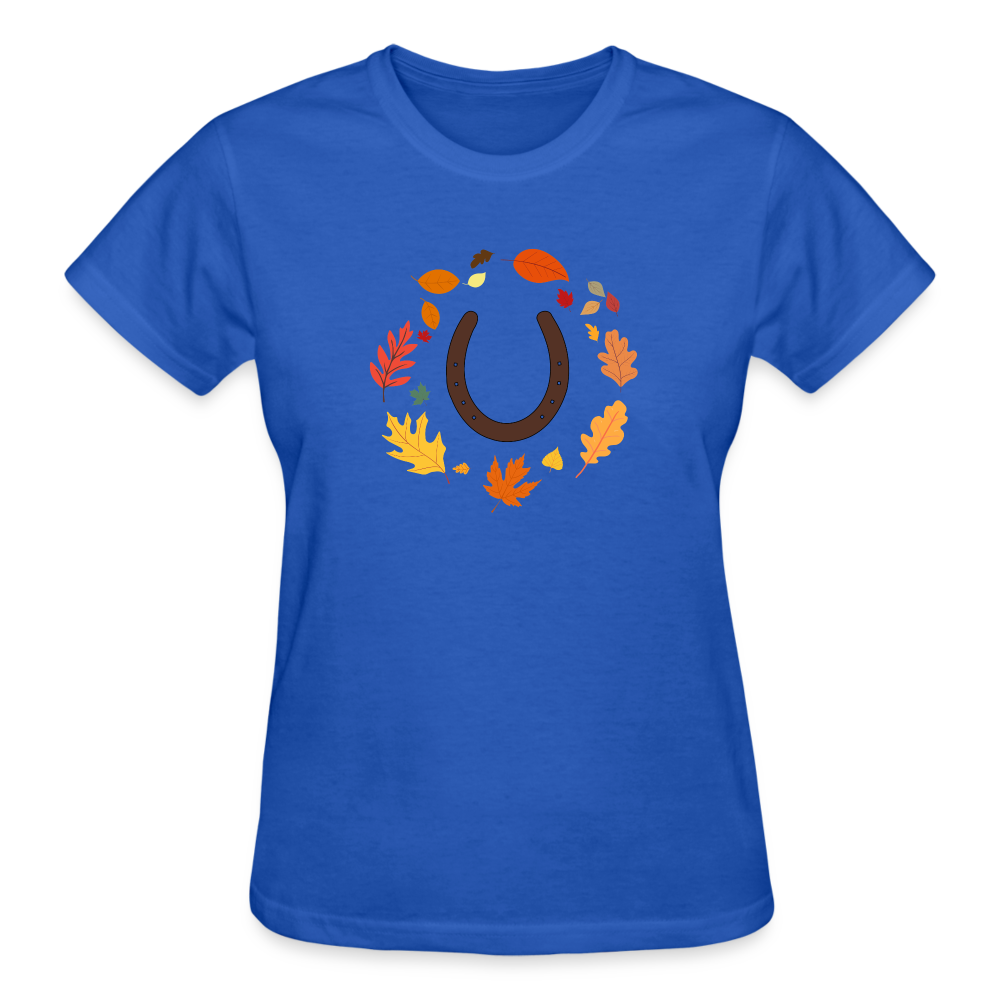 Fall Horseshoes Ultra Tee - royal blue