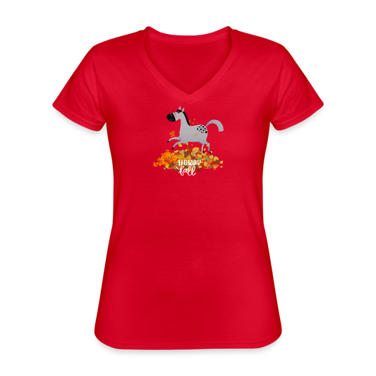 Howdy Fall Tee - red