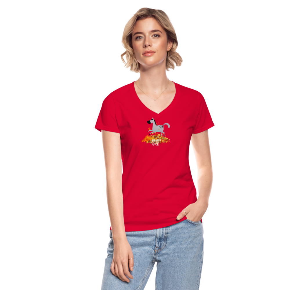 Howdy Fall Tee - red