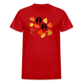 Leaf Tracks Ultra Tee - red