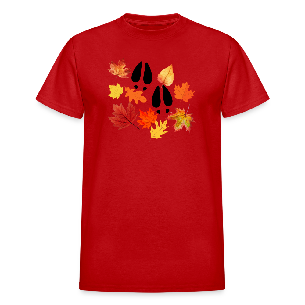 Leaf Tracks Ultra Tee - red