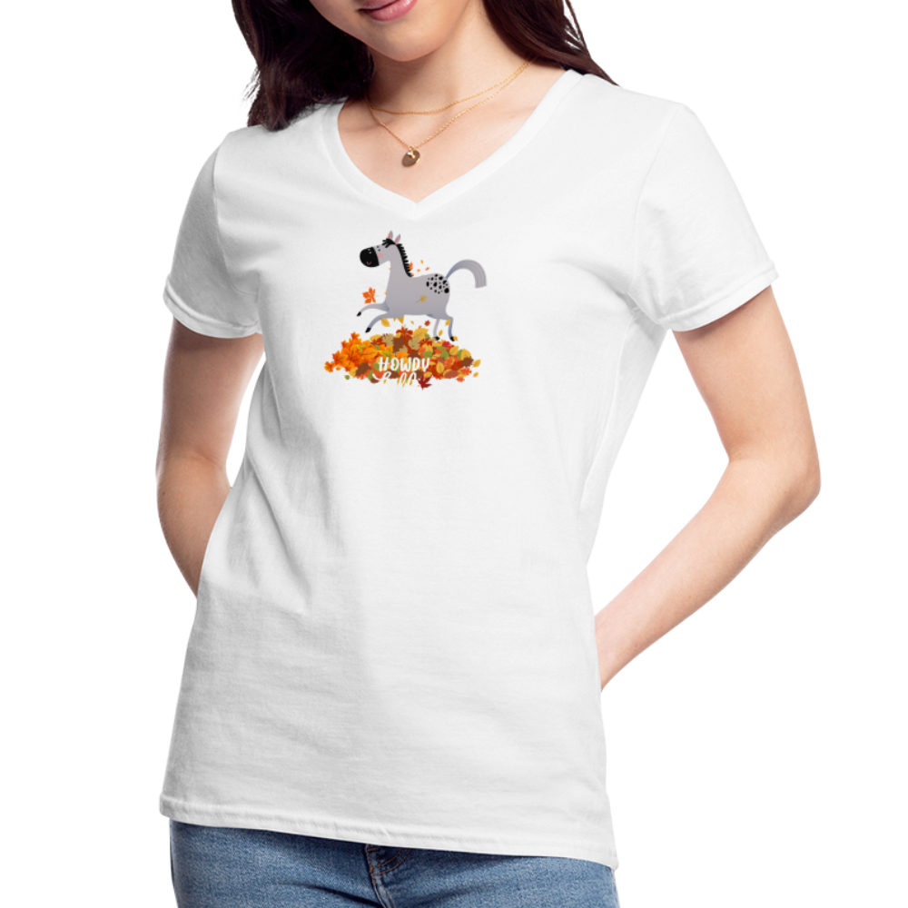 Howdy Fall Tee - white