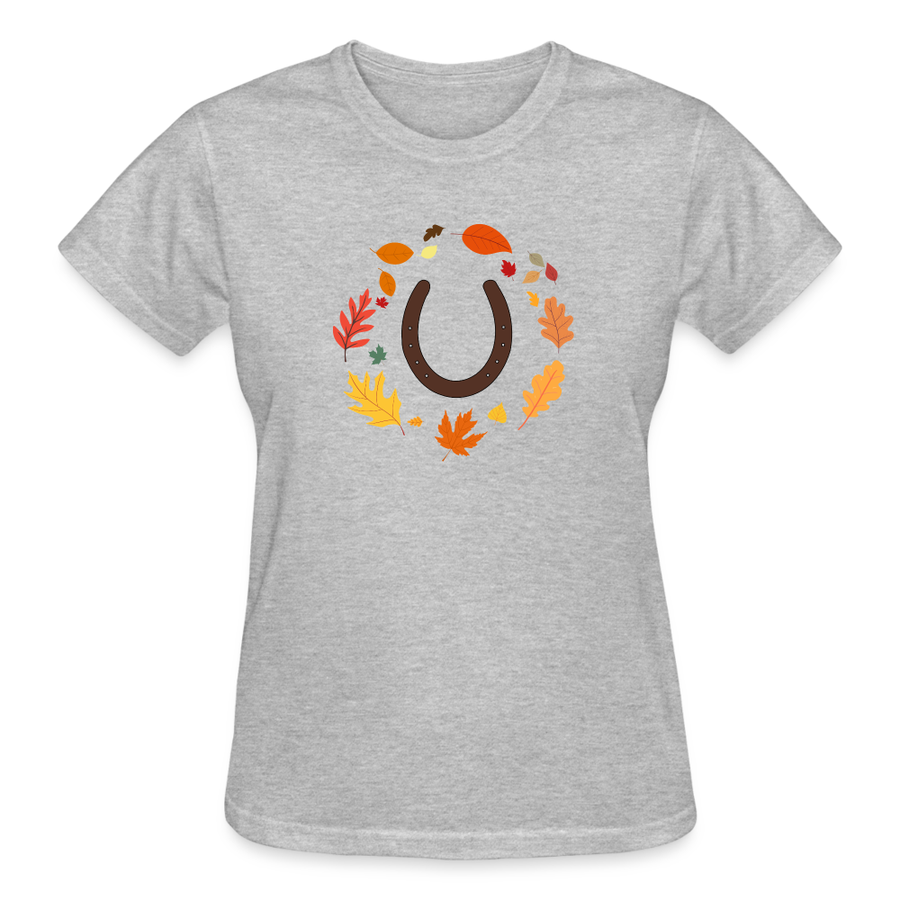 Fall Horseshoes Ultra Tee - heather gray