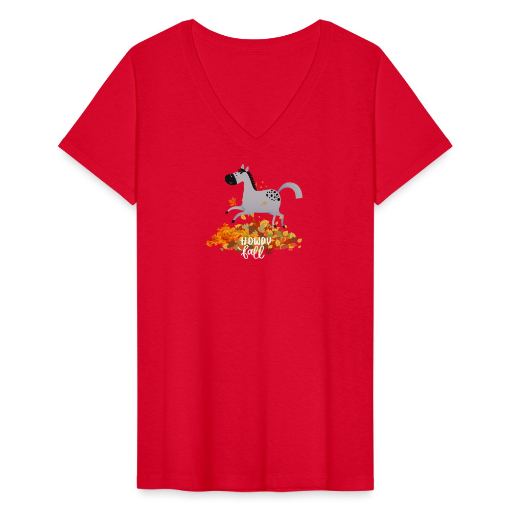 Howdy Fall Tee - red