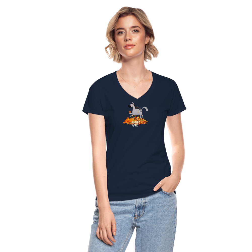 Howdy Fall Tee - navy