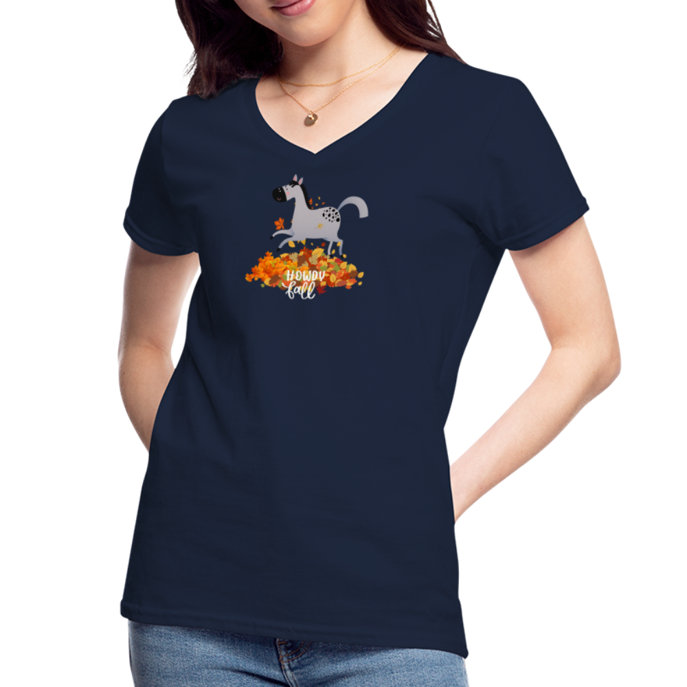 Howdy Fall Tee - navy