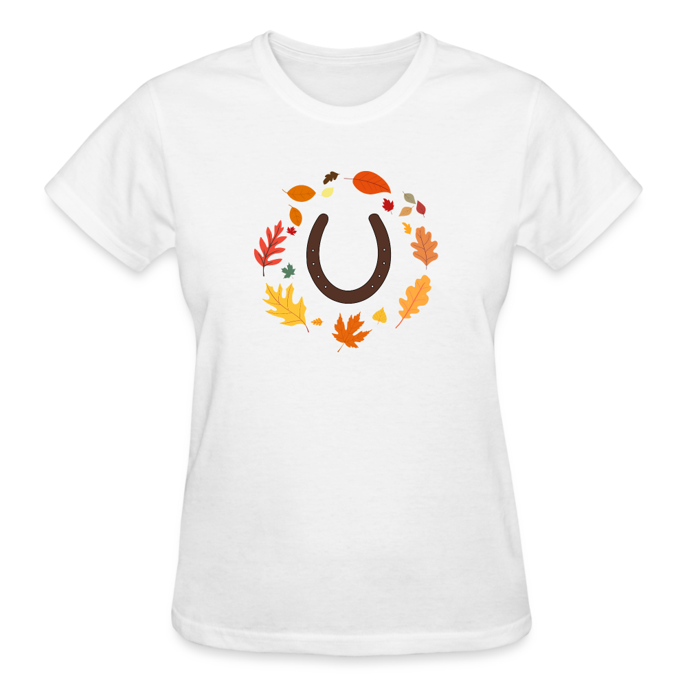 Fall Horseshoes Ultra Tee - white