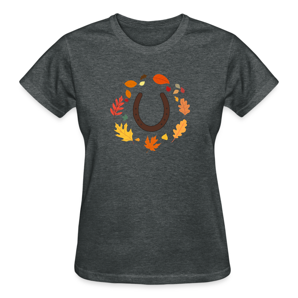 Fall Horseshoes Ultra Tee - deep heather