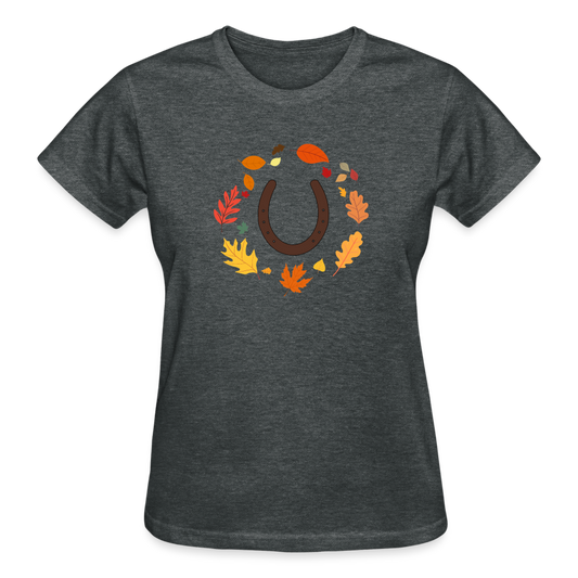 Fall Horseshoes Ultra Tee - deep heather