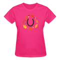 Fall Horseshoes Ultra Tee - fuchsia