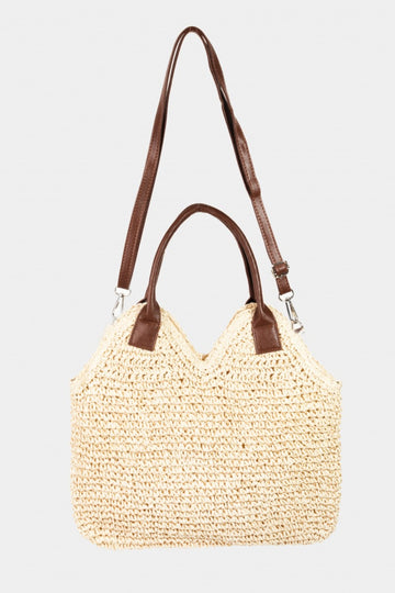 Simple Straw Shoulder Bag