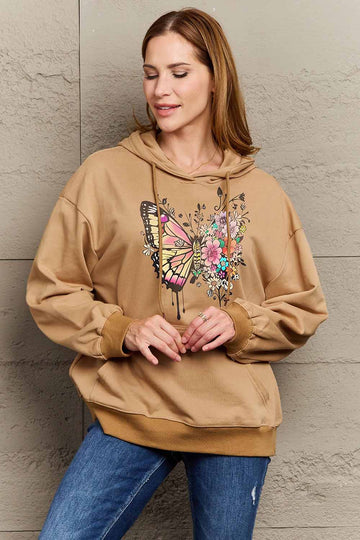 Simply Love-Butterfly Hoodie