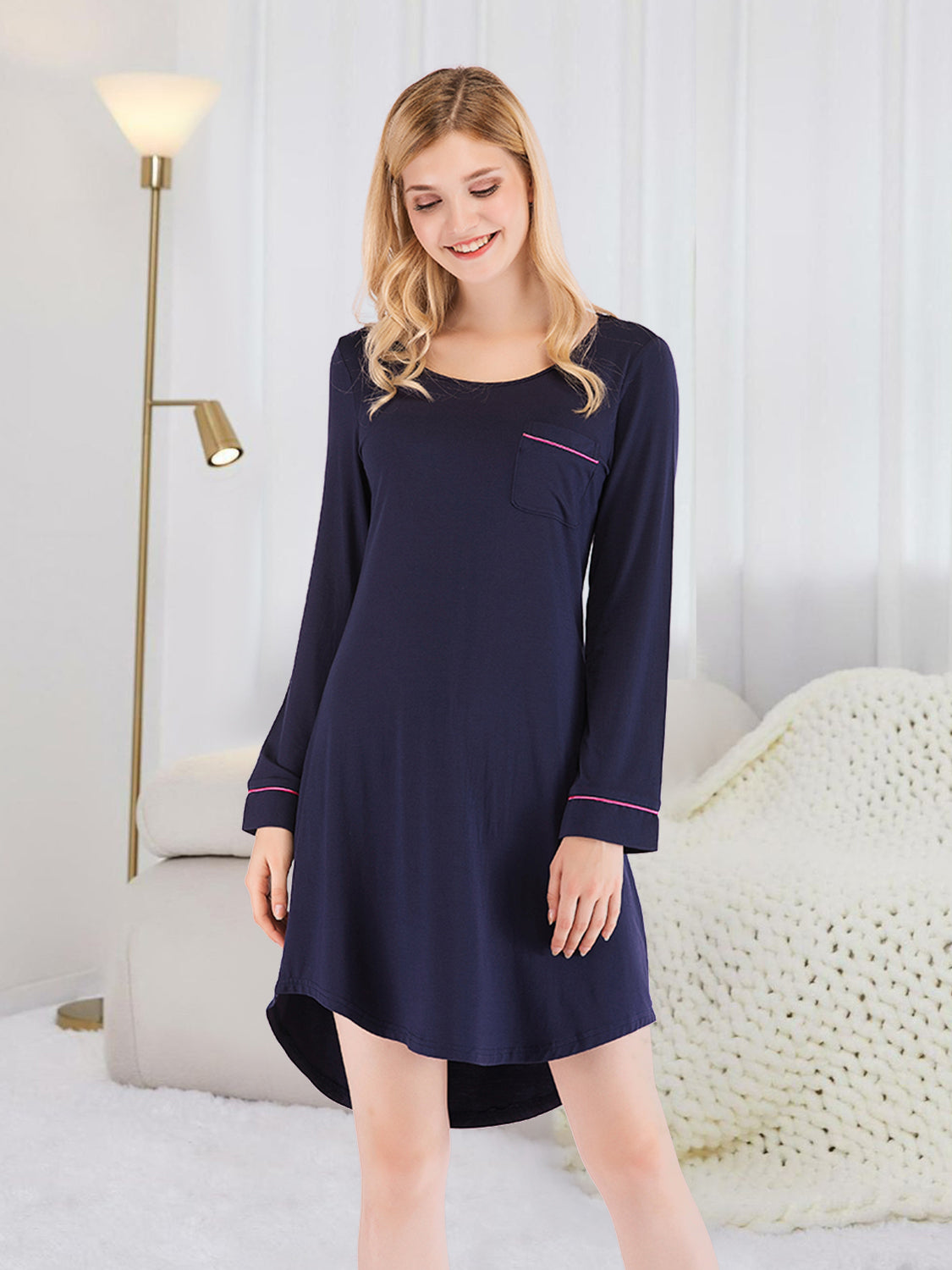 Simply Staples Long Sleeve Sleep Dress