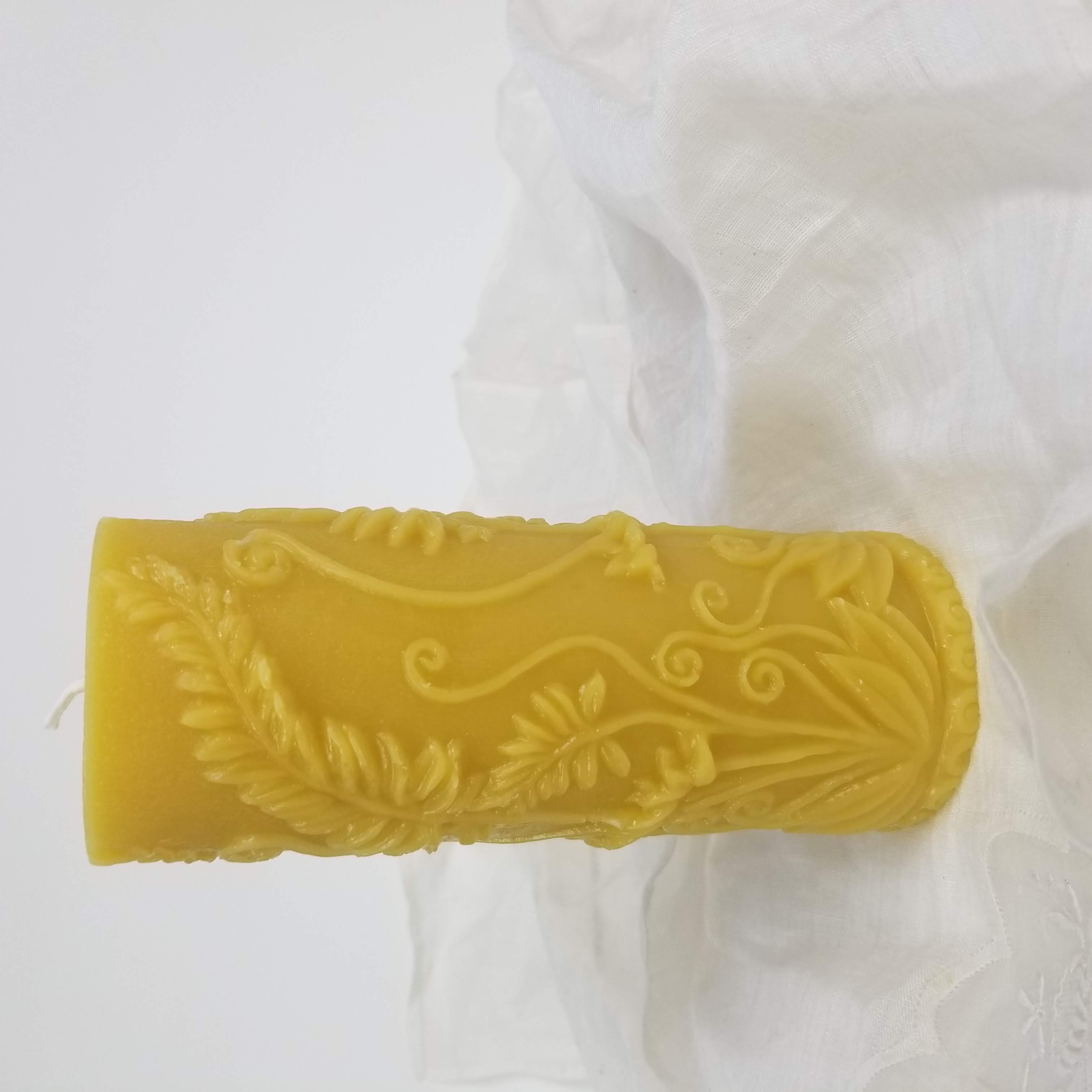 Fern Pillar - Large | Beeswax Candle