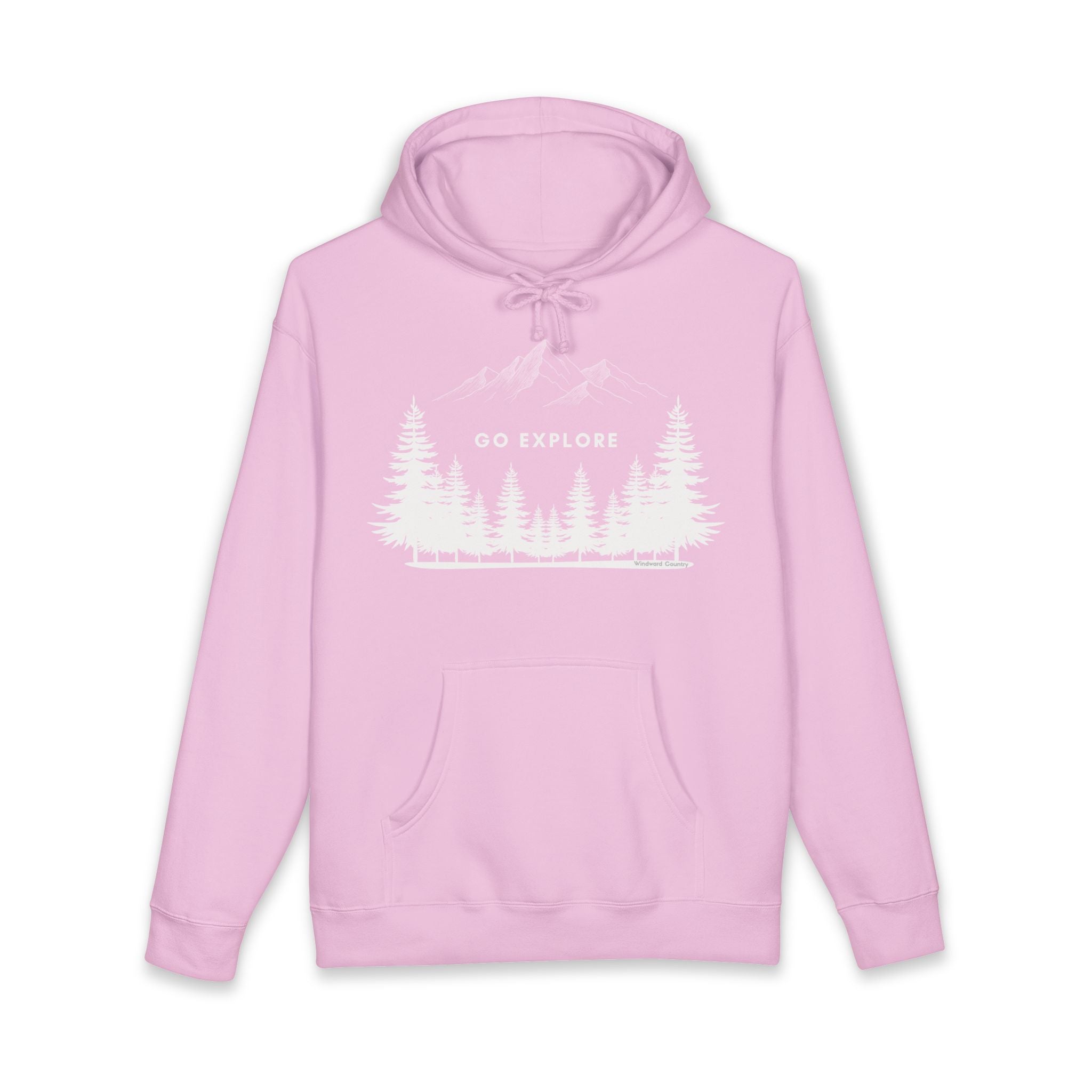 Go Explore Hoodie — Outdoor Mountain Forest Graphic Sweatshirt