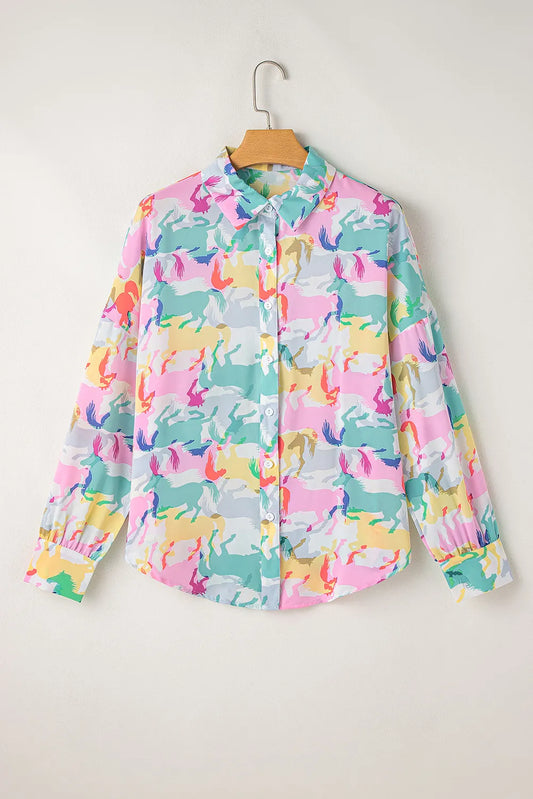 A Summer Gallop Long Sleeve Shirt