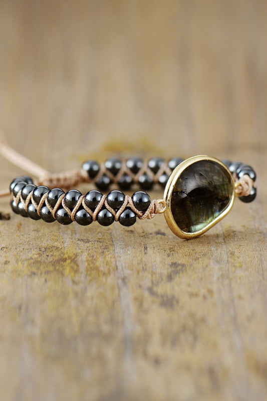 Natural Stone Black Bracelet