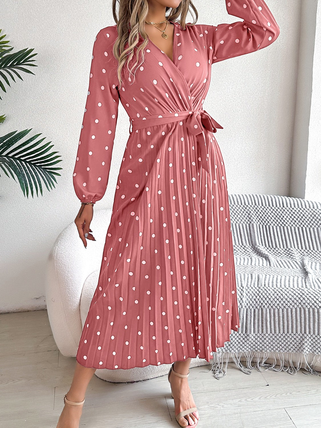 Polka Dot Midi Dress