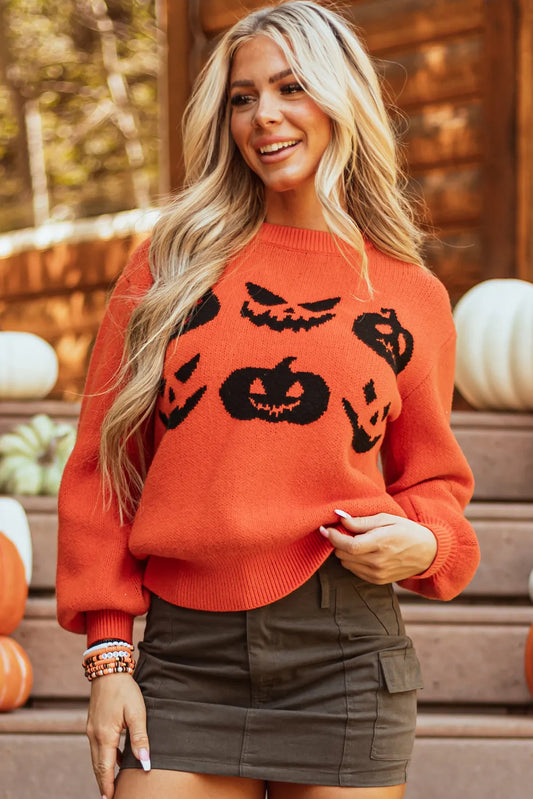 Pumpkin Pattern Sweater