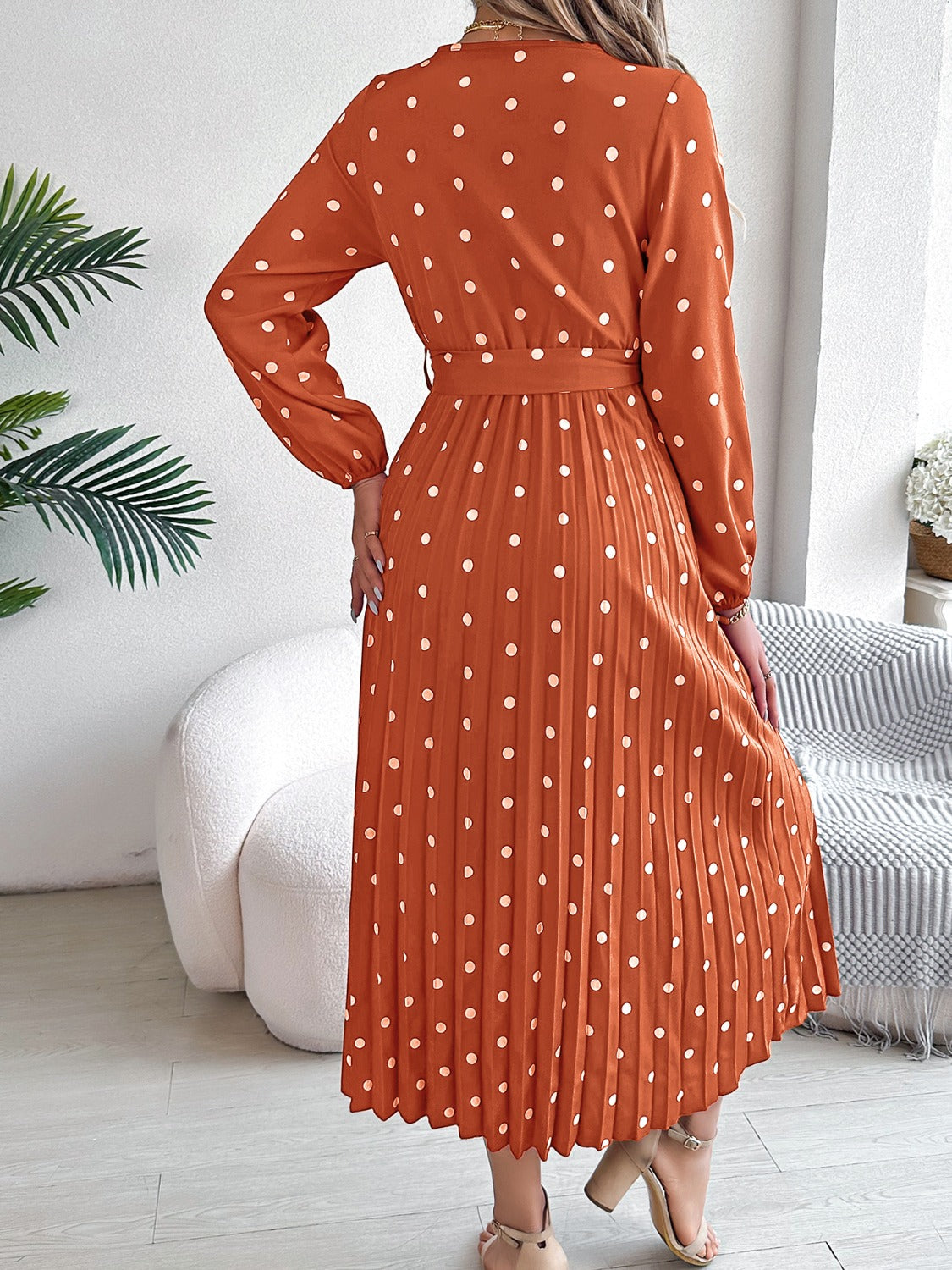 Polka Dot Midi Dress