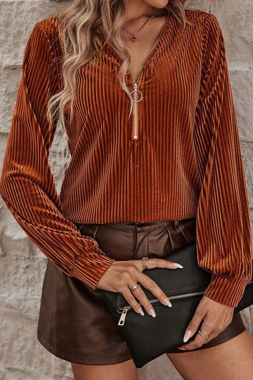 Ribbed Long Sleeve Shirt