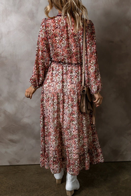 Country Floral Midi Dress