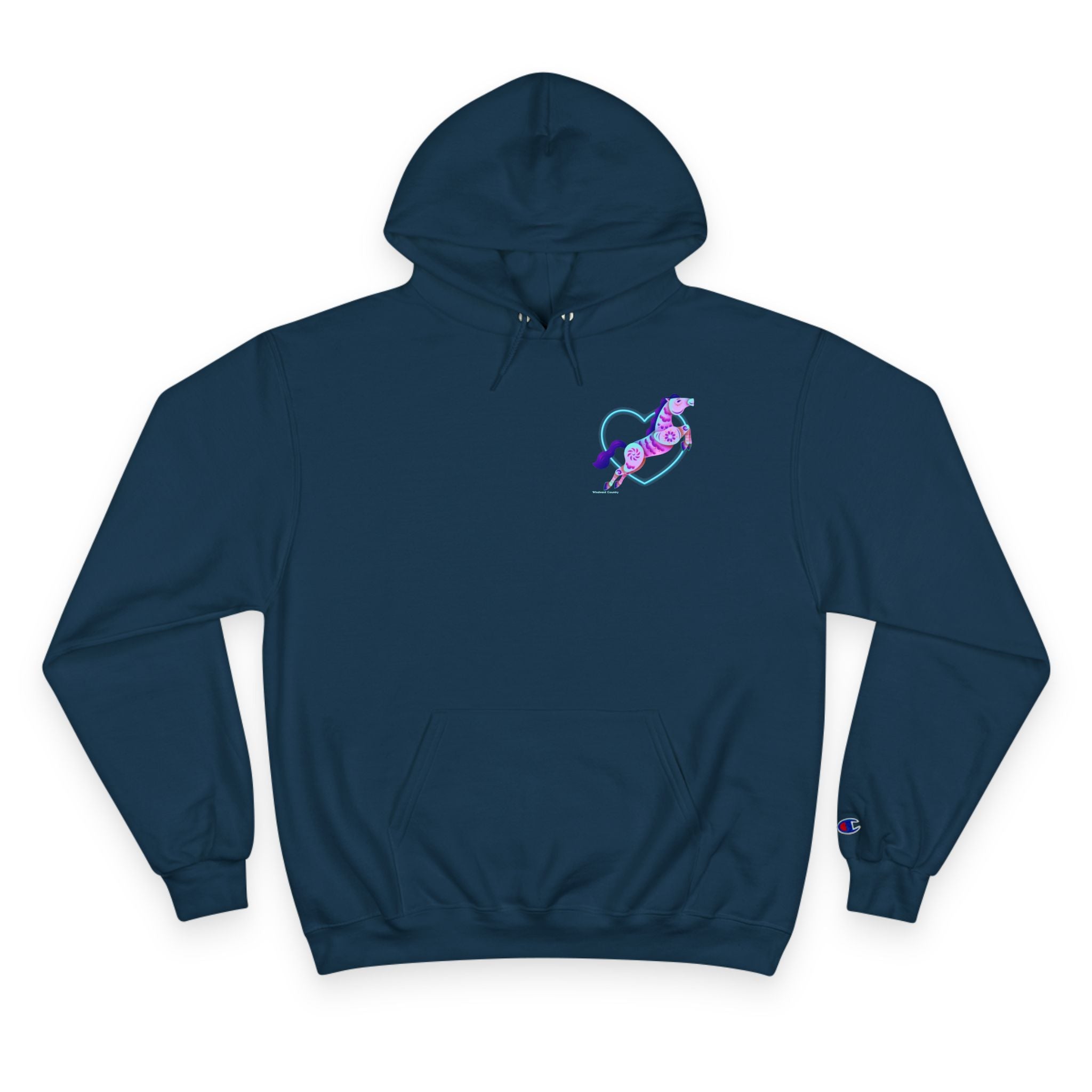 Neon Leaping Love Hoodie