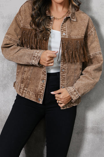 Country Road Fringed Denim Jacket