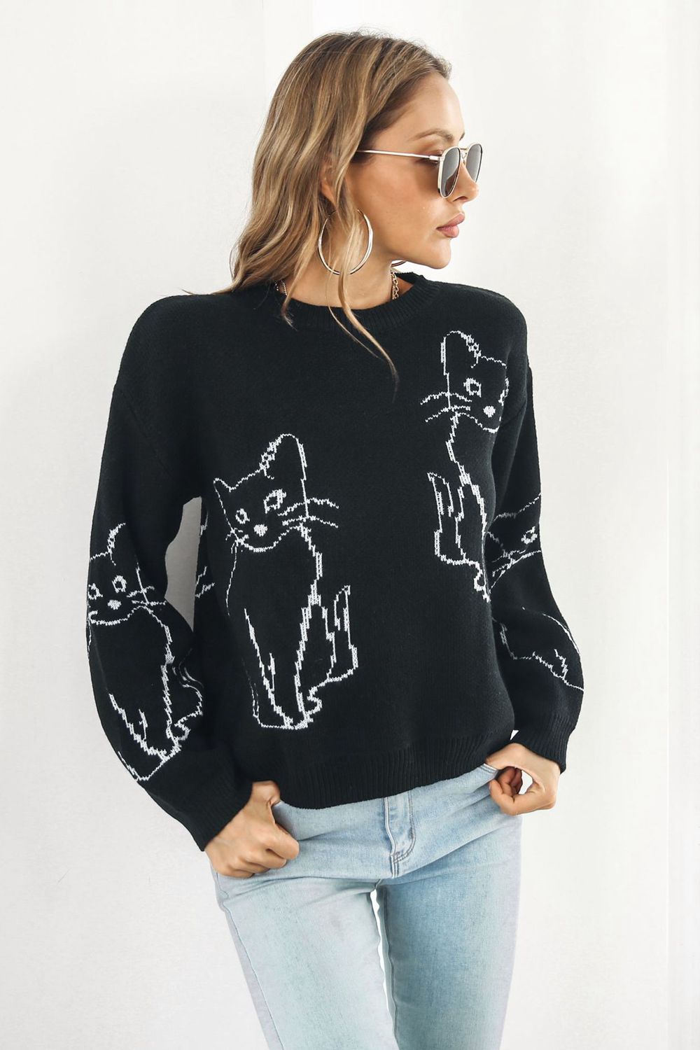 Cat Pullover Sweater