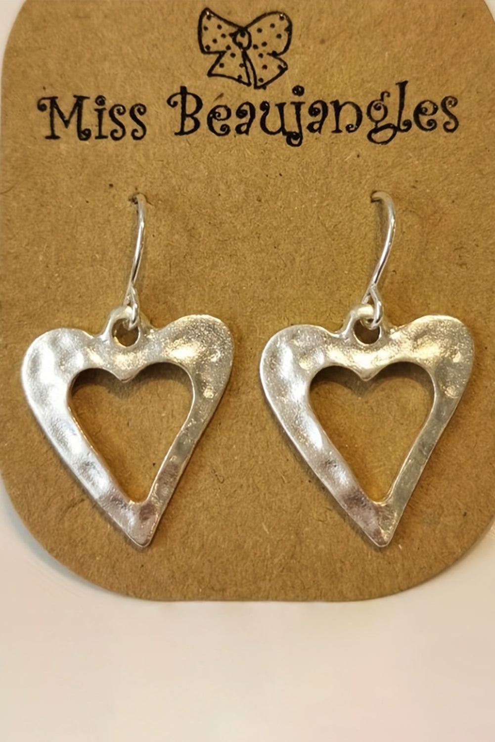 Hollowed Heart Earrings