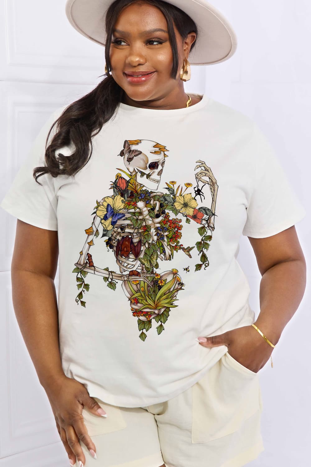 Simply Love-Garden Skeleton Tee