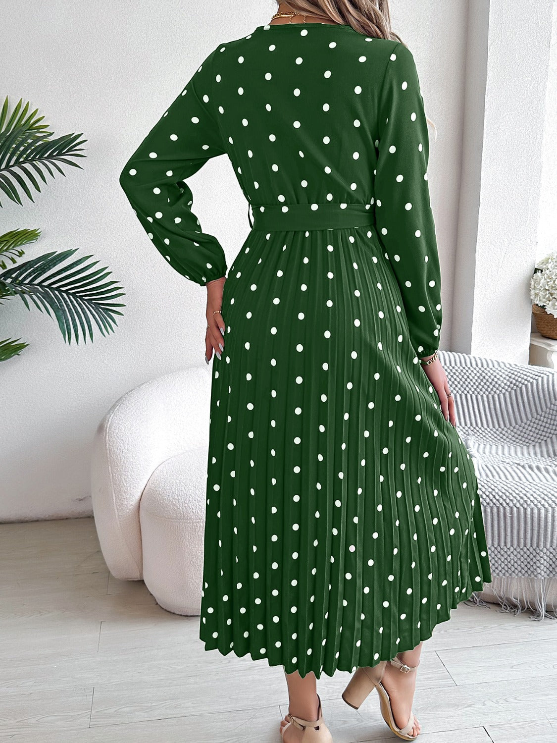 Polka Dot Midi Dress