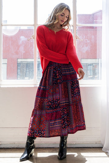 ODDI-Autumn Maxi Skirt