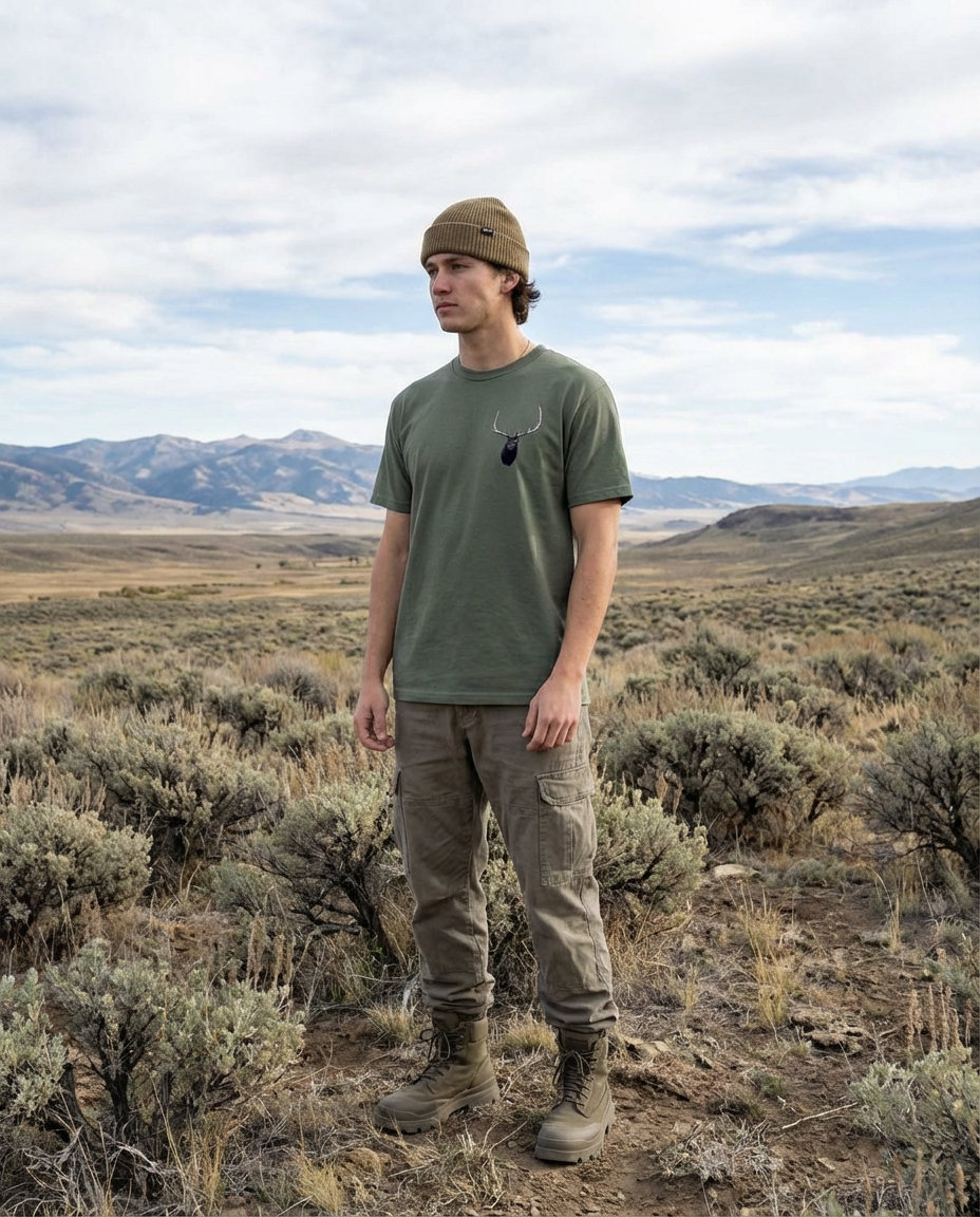 Elk, Wyldlife for Tomorrow, Moss Apparel, T-Shirt