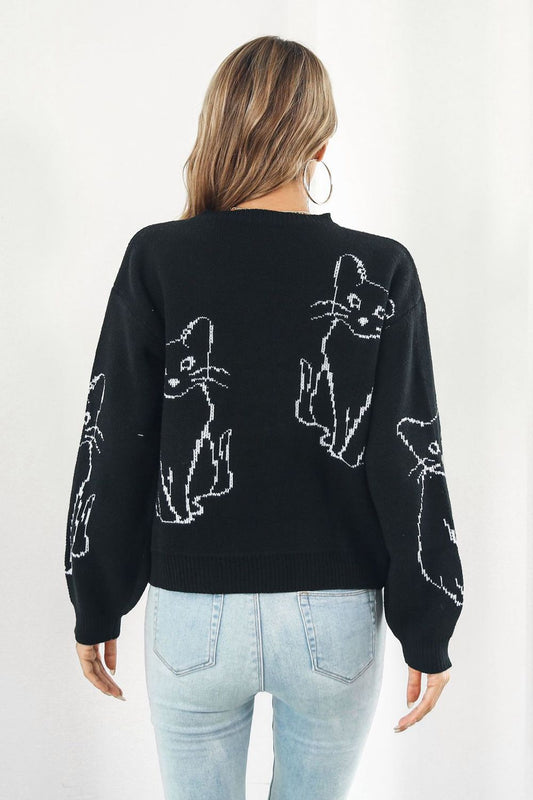 Cat Pullover Sweater